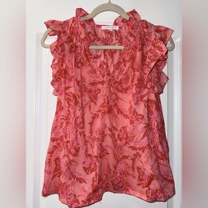 Olivaceous Pink Floral Blouse